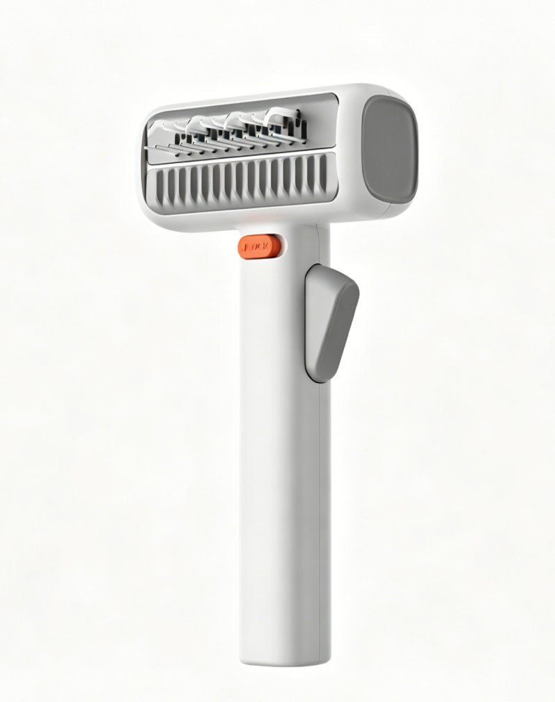 2-in-1 Pet Grooming & Trimming Brush – Dematting & Undercoat Comb for Long & Short Hair