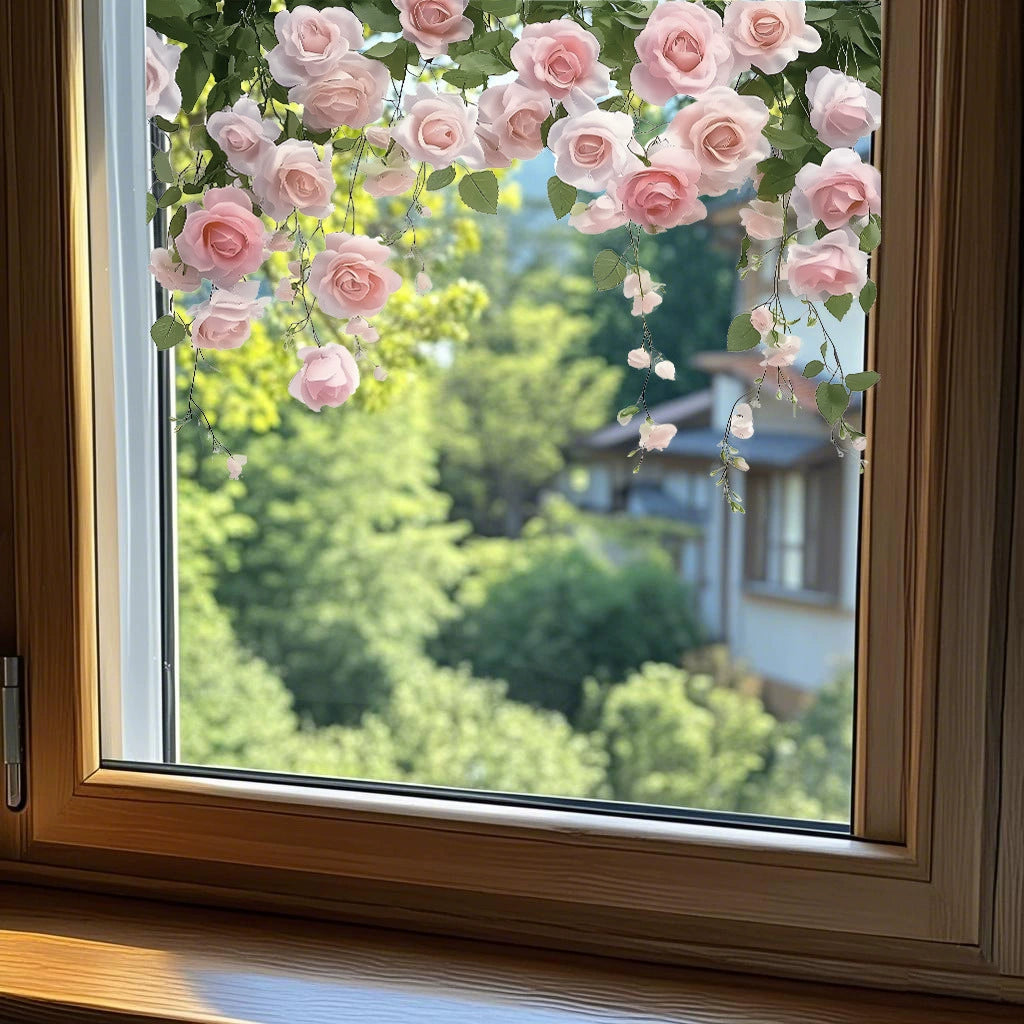 ✨LAST DAY 70% OFF - 💐Colorful Floral Bouquet Window Sticker🖼️(Cut to size freely)
