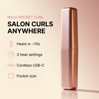 ✨Wireless Mini Hot Comb | Portable Bangs Straightener & Curler, No Heat Damage